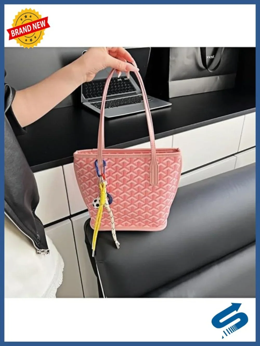 Fashion Tote Handbag Women PU Leather Shoulder Large Capacity